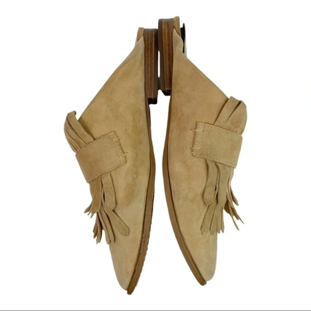 Steven by Steve Madden Adee Leather Fringe Loafers Shoes Brown Women’s Size 6